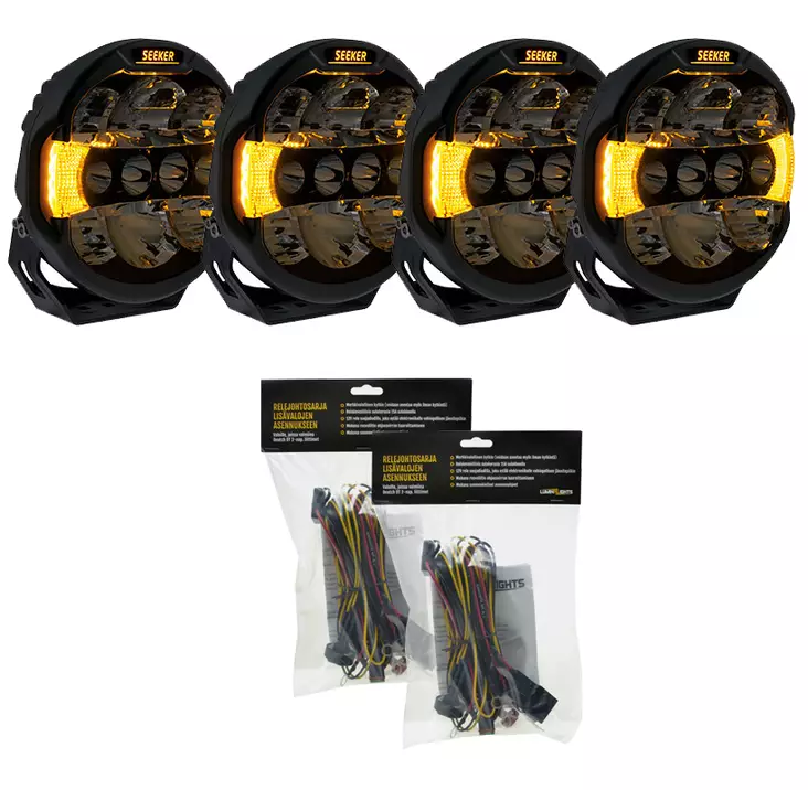 4-Pack Seeker Quantum LED - Extraljuspaket - 8020104720 - 1