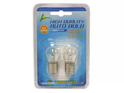 BA15s Lampa 21W, 12V, 2 styckna - Ba15s lampor - 4060105020 - 2