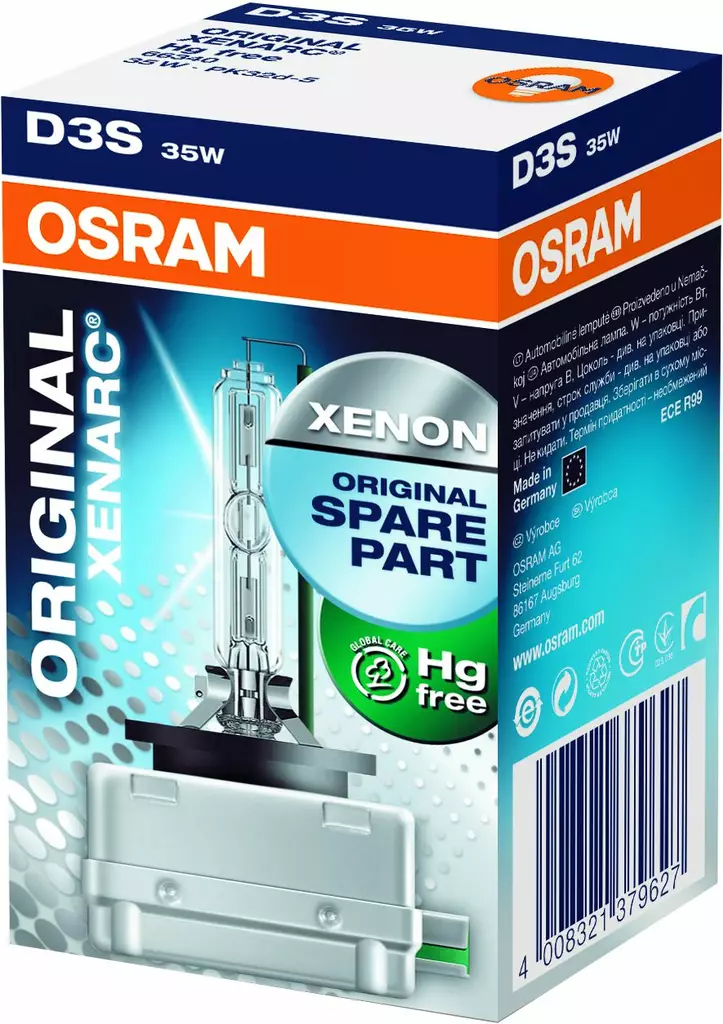 D3S Osram Xenarc Original - D3S och D3R - 1040700420 - 1