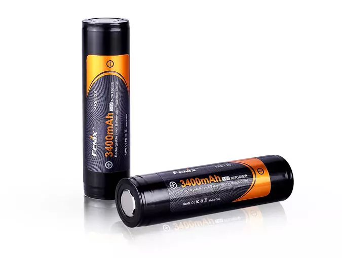 Fenix Batteri 18650, 3400 mAh, 1st - 18650 batterier - 5030110300 - 1