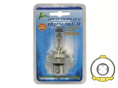 H4 halogen lampa 100/90W, 12V - H4 Halogenlampor - 4060101550 - 1