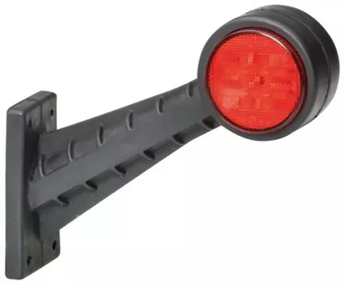 LED positionsljus, gummiarm 60°, vertikal - Led-positionsljus med gummiarm - 4040112310 - 1