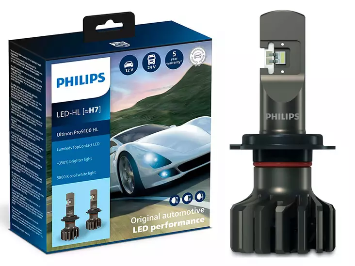 Philips Ultinon Pro9100 H7 LED-konverteringssats - Lumise.se webbutik
