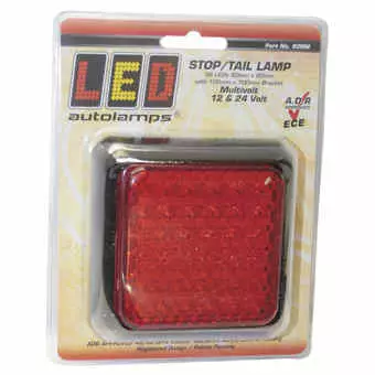LED-bakljus 12/24V, broms-, parkeringsljus, 100x100mm - Led-bakljus - 4030120240 - 1