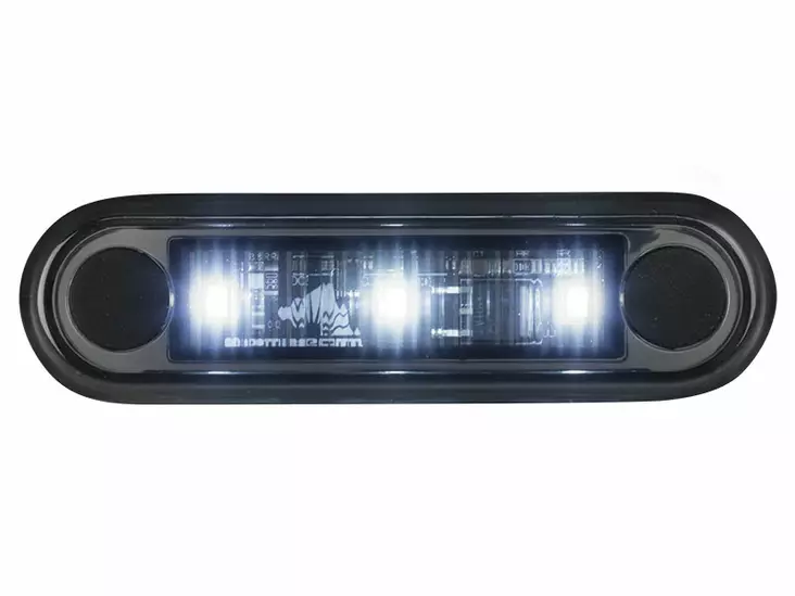 Optibeam Dark Phantom vit markeringslampa, infälld montering, 0,5 m, ADR - Blixtljus - 8020120970 - 1