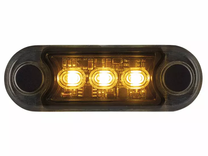 Optibeam Dark Phantom varningsljus, gul, R65 klass 1 - Blixtljus - 8020120980 - 1
