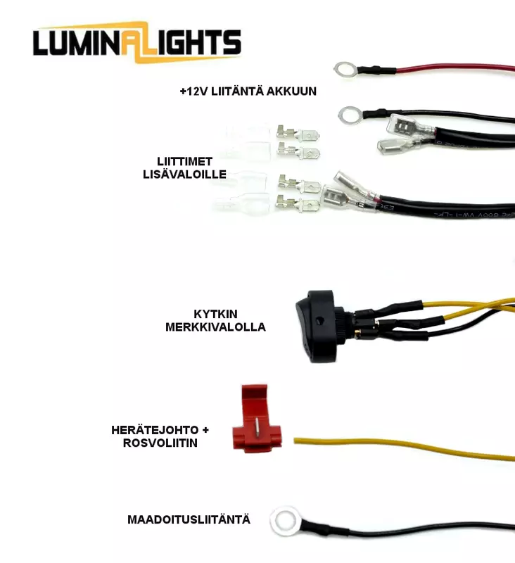 Reläkabelsats för 2 st extraljus - Reläsats & Kabelsats - 3050119990 - 1