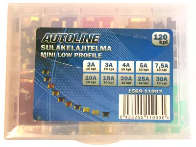 Säkringssortiment Mini GM 120 st säkringar - Säkring - 3050120510 - 1