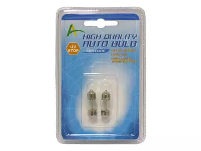 SV8.5 Lampa 10x31mm 10W, 12V, 2 styckna - H2, R2, LUCAS ym. speciallampor - 4060103650 - 1