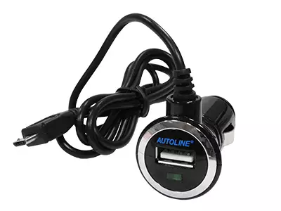 Cigarettändare-USB-adapter 12-24V, Med Micro-USB kabel - Övriga batterier och laddare - 4080130140 - 1