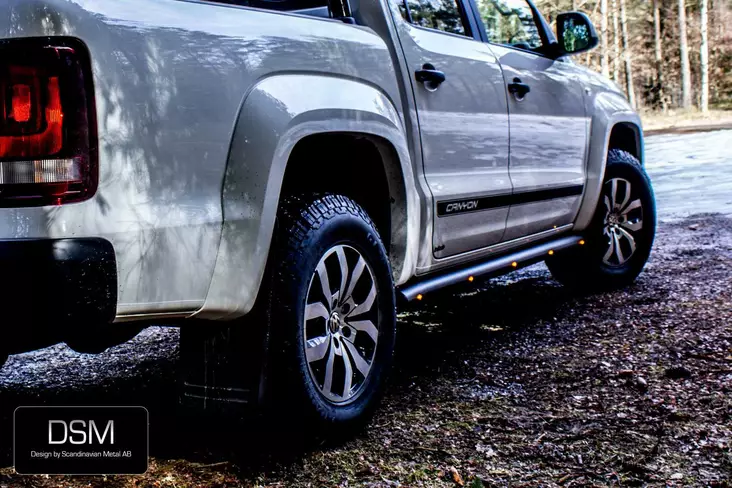 Volkswagen Amarok Sidorör Black Series 76mm - Volkswagen - 7000010380 - 1