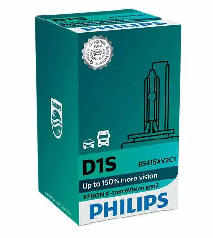 Philips D1S X-TremeVision Gen.2 Xenon-lampa - D1S och D1R - 1040700151 - 1