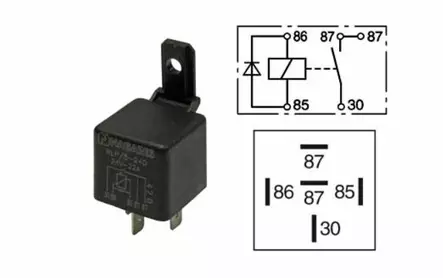 Omkopplingsrelä med 5-nap-diod - Relä - 8020100441 - 2