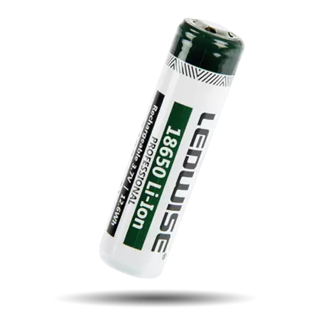 LEDwise 18650 li-Ion batteri 3400mah, med skyddskrets - 18650 batterier - 8020103681 - 2