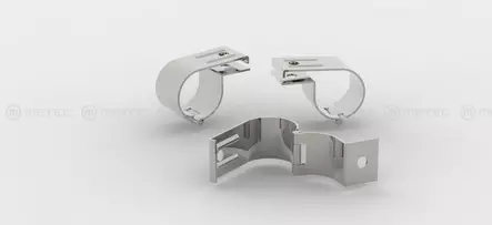 Klamma rostfri 60mm - Extraljushållare och fäste - 8020102141 - 2