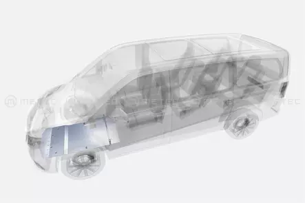 Hasplåt motor Mercedes-Benz Vito 24+ - Underkörningsskydd - 8020111481 - 1