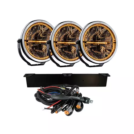 KOMPLETT KIT 3x AMBASSADOR 9" KIT EXTRALJUS LED - LED-extraljus - 8020106381 - 1