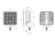 BullPro Spectrum 96 Square - Led-arbetsbelysning - 8020108061 - 3