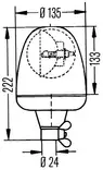 Halogenfyr Hella KL Rotafix, stiftfäste - Halogen-rotorljus - 4080820011 - 2