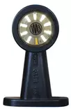 LED-markeringsljus med gummi stjälk, rak, klar/röd - Led-positionsljus med gummiarm - 4040110051 - 2