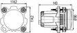 LED strålkastare, Hella 90mm L4060 - Scania - 3003000551 - 2