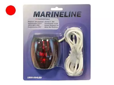 Marineline led-navigationsljus barbord röd - Båttillbehör - 8020105361 - 1