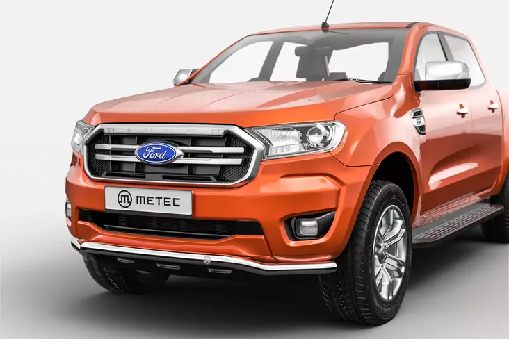 Frontrör, Ford Ranger 2012-2020-, Ø60mm, Metec - Frontrör till transportbil - 8020102351 - 1