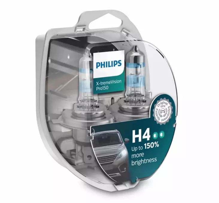 H4 Philips X-tremeVision Pro150 Lampor +150% - H4 Halogenlampor - 8020103511 - 1