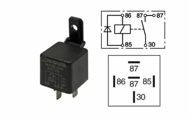 Omkopplingsrelä med 5-nap-diod - Relä - 8020100441 - 1