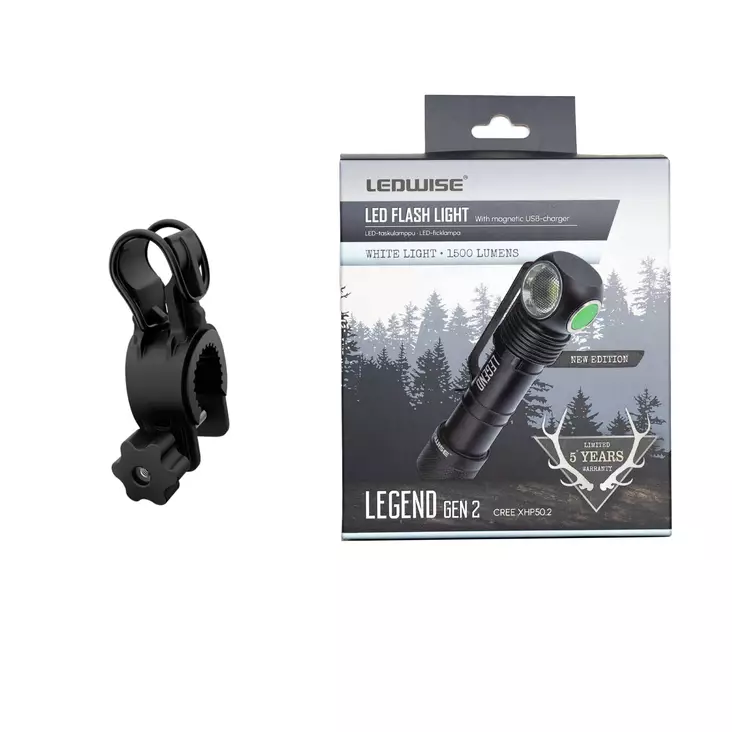 Ledwise Legend Gen2 vit cykelset - Cykellampor fram - 8020107401 - 1