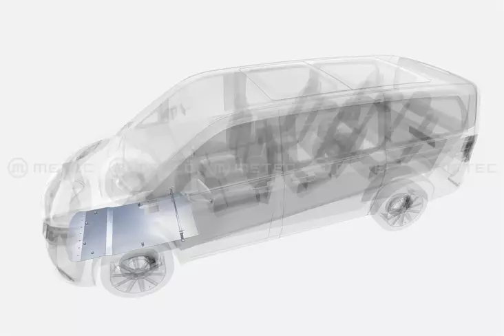 Hasplåt motor Mercedes - Benz Vito 24+ - Underkörningsskydd - 8020111481 - 1