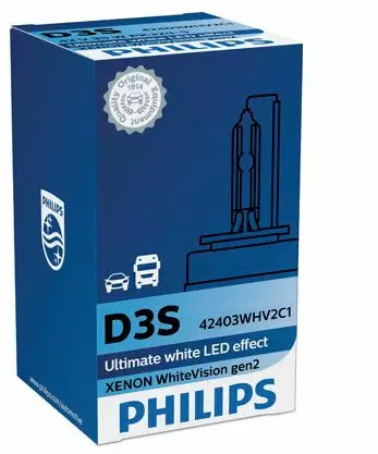 D3S Philips White Vision Xenon-Lampa - D3S och D3R - 1040700132 - 1