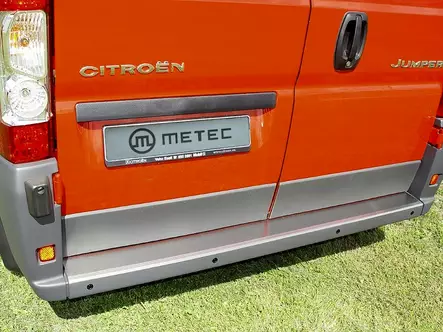 Stötfångarskydd, Citroen Jumper 2007-2020-, Metec - Bakre fotsteg och stötfångarskydd till transportbil - 8020102572 - 1