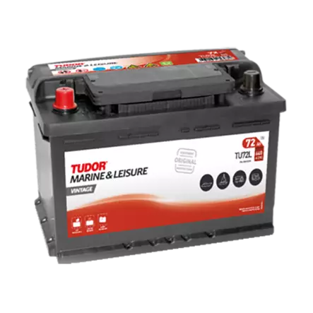 Startbatteri TU72L Tudor Fritid 72Ah - Bilbatterier - 8020108682 - 1