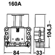 Euro-kontakt 35mm²/160A, hane - Truckkontakt - 3050120792 - 2