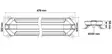 LED Varningsljusramp Truck Vision Slimline 478mm - Blixtljusramper LED - 8020104792 - 2