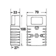 Gaffeltruckplugg 70mm2/350A - Truckkontakt - 3050120802 - 2