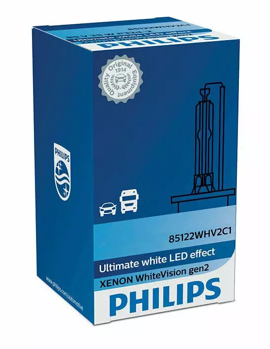 D1S Philips White Vision Gen2 xenon-lampa - D1S och D1R - 1040700202 - 1