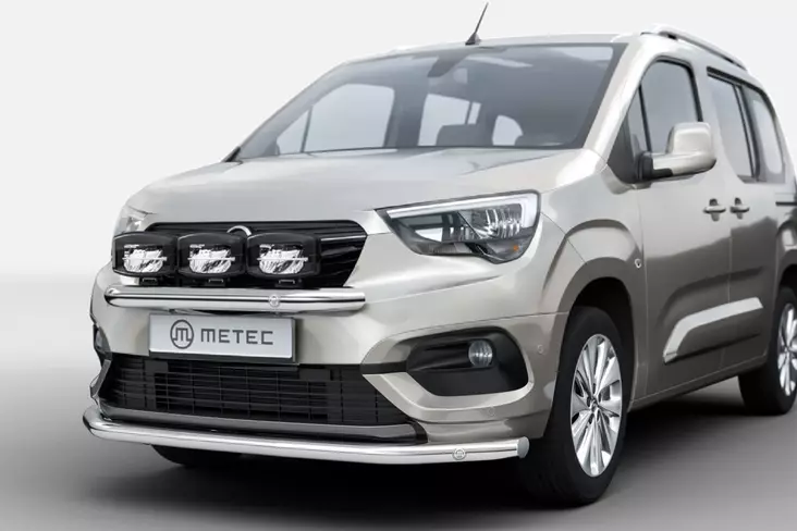 Frontrör Opel Combo 2018-2020-, Ø60mm, Metec - Frontrör till transportbil - 8020102482 - 1
