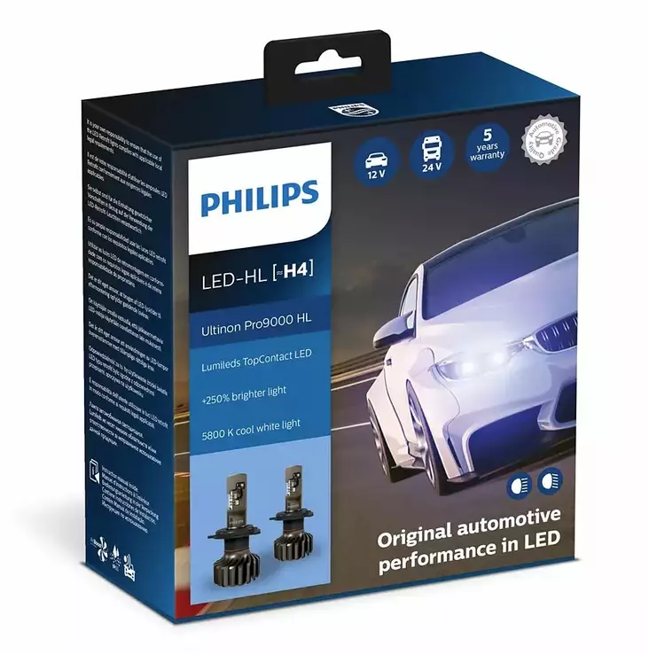 LED-konverteringssats H4 Philips Ultinon Pro9000 HL - LED konverteringskit - 8020103532 - 1
