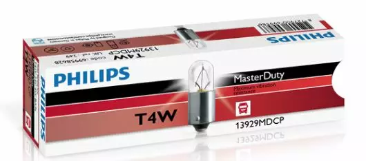 BA9s 4W MasterDuty-Lampa, Philips 24V - H2, R2, LUCAS ym. speciallampor - 4060103512 - 1