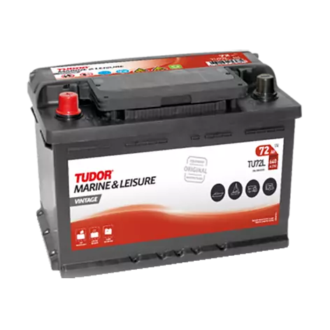 Startbatteri TU72L Tudor Fritid 72Ah - Bilbatterier - 8020108682 - 1