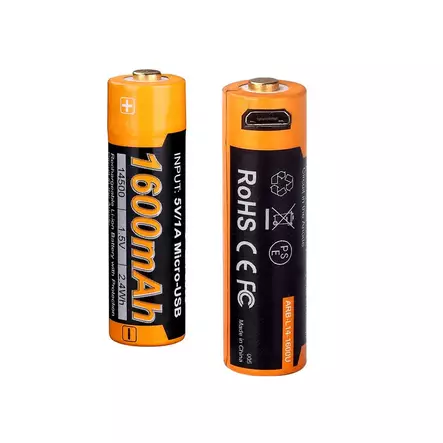 Fenix ARB-L14-1600U 14500 USB Li-ion-batteri - 18650 batterier - 8020120553 - 1