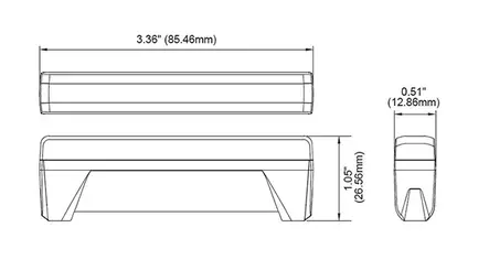Axixtech Backljus & blixtljus ED6 Slim - Led-arbetsbelysning - 8020110263 - 1