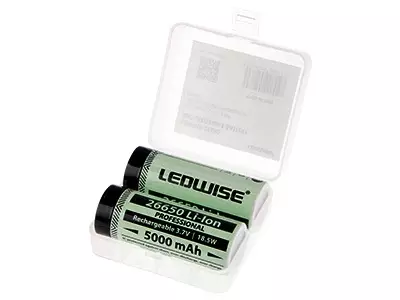 LEDWISE batteri 2x 26650 5000mAh - 26650 batterier - 8020105463 - 2