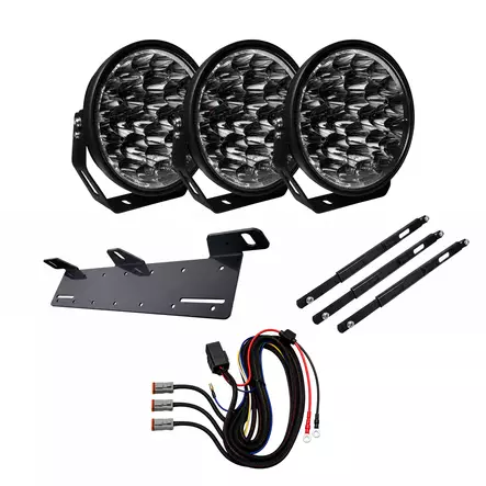 3-Pack W9 Phoenix DARK EDITION Komplett LED-Extraljuspaket - LED-extraljus - 8020108353 - 2