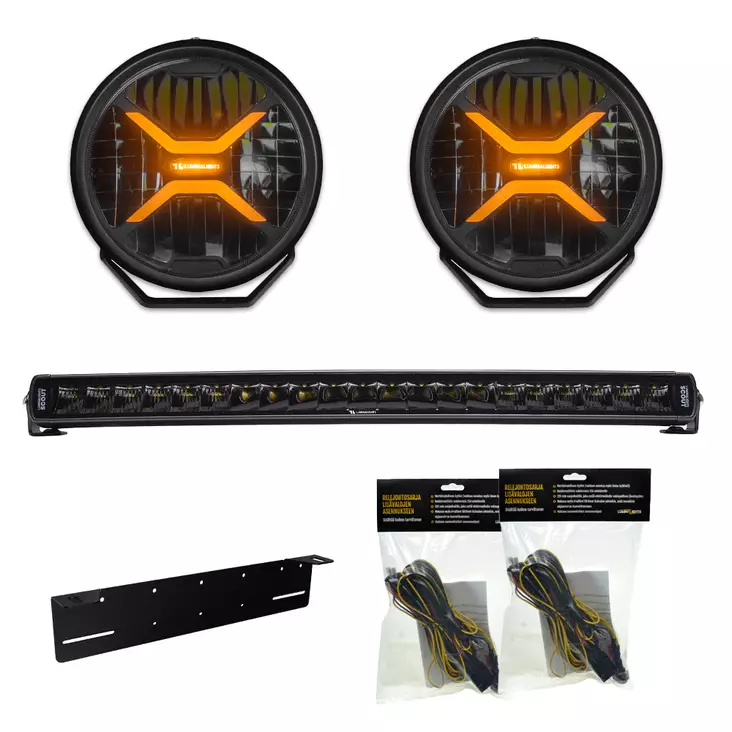 LuminaLights 2x Rebellion 9" 1 st Scout slim 600 Extraljuspaket - Extraljuspaket - 8020108143 - 2