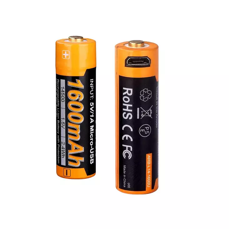 Fenix ARB-L14-1600U 14500 USB Li-ion-batteri - 18650 batterier - 8020120553 - 1
