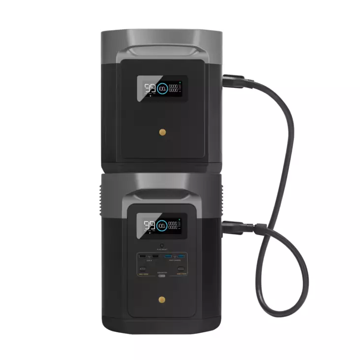 EcoFlow DELTA Max 2000W + 1st EB - Powerstation med extrabatteri - 8020107583 - 1