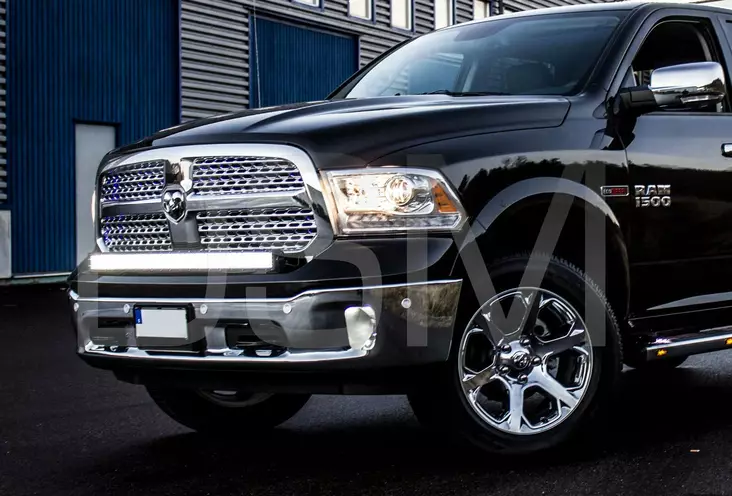 Dodge RAM 1500 DSM LED-Ramp Giga 41" 104cm Böjd Monteringsfäste för montering på stötfångare - Dodge - 7000010193 - 1
